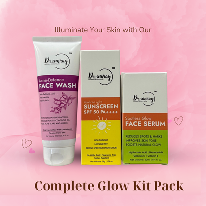 Dr. Sunray Skincare Essentials Combo – Cleanse, Treat & Protect