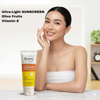 Hydra-Light Sunscreen SPF 50 PA++++ | Dermatologist-Recommended UV Shield