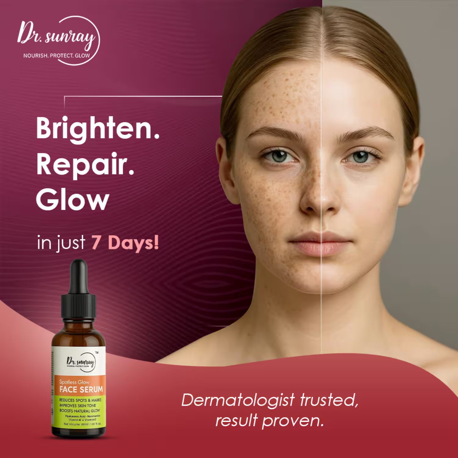 Spotless Glow Serum by Dr. Sunray | Brightening & Pigmentation Care